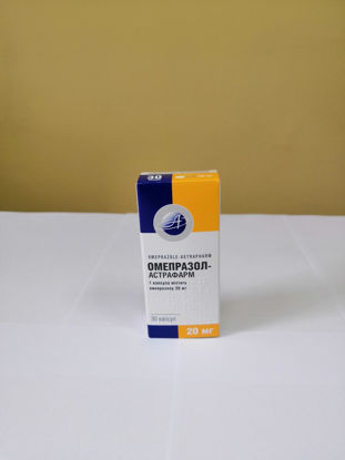 Світлина Омепразол-Астрафарм капсули 20 мг №30